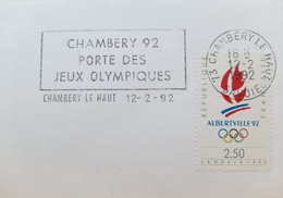 5 Kopert FDC Sztafeta znicza olimpijskiego Albertville 1992 (Francja)