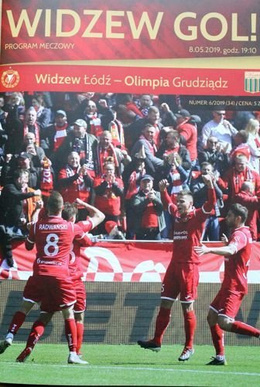 Program Widzew Łódź - Ruch Chorzów i Olimpia Grudziądz II liga (04 i 08.05.2019)