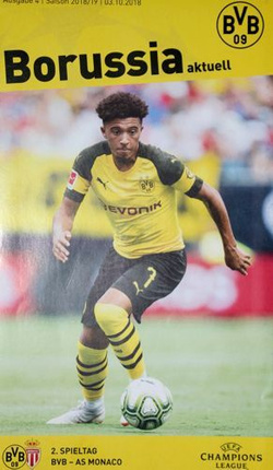 Program Borussia Dortmund - AS Monaco Liga Mistrzów (03.10.2018)