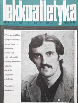 Miesięcznik Lekkoatletyka Rocznik 1981 (10 numerów, brak nr 10)
