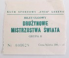 Bilet żużel Drużynowe Mistrzostwa Świata, Grupa B (Leszno, 1986)