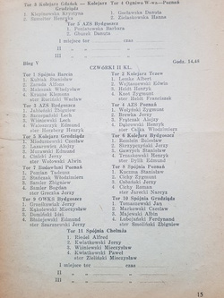 Program regat XXVII wioślarskich mistrzostw Polski. Poznań 29-30 VIII 1953 r. 