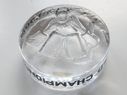 Krążek hokejowy Mistrzostwa Świata Sztokholm 1969, szklany (produkt oficjalny)