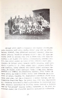 70 lat klubu sportowego 20 lat piłki nożnej w Bohuminie-Zabłocie (Czechy)