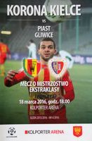 Program Korona Kielce - Piast Gliwice Ekstraklasa (18.03.2016)