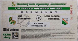GKS Bełchatów - Legia Daewoo Warszawa Puchar Polski (07.11.1998)