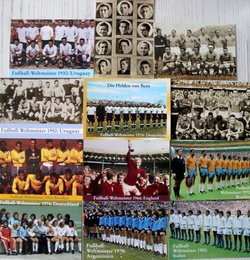 Pocztówki Piłkarscy Mistrzowie Świata 1930-2018 (21 sztuk)