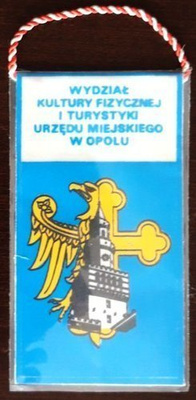 Proporczyk Wydział Kultury Fizycznej i Turystyki Urzędu Miejskiego w Opolu