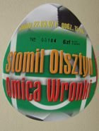 Bilet Stomil Olsztyn - Amica Wronki 22.03.1997 (Ekstraklasa)