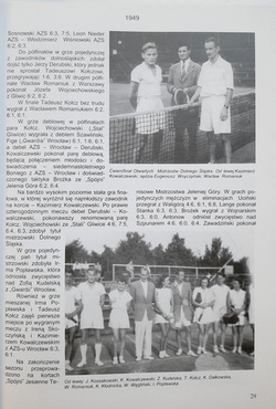 50 lat jeleniogórskiego tenisa 1946-1996
