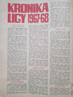 Magazyn Ligowy - Piłkarski Świat 1968 (Czechosłowacja)