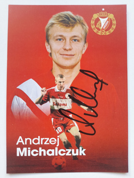 Zdjęcie Andrzej Michalczuk - Widzew Łódź (produkt oficjalny) z oryginalnym autografem