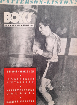 Miesięcznik Boks Rocznik 1962 (10 numerów, brak nr 10 i 11)