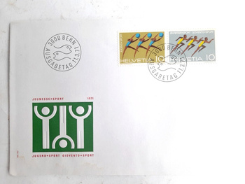 Koperta FDC Sport młodzieżowy 1971 (Szwajcaria)