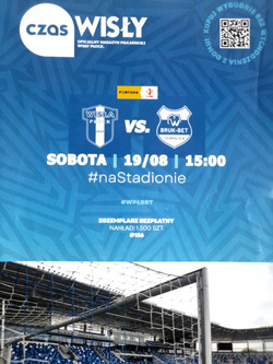 Program mecz Wisła Płock - Bruk-Bet Termalica Nieciecza I liga (19.8.2024)