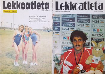 Miesięcznik Lekkoatleta - wrzesień 1992 i 1993 (2 numery)
