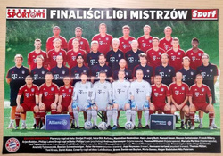 Plakat Finaliści Ligi Mistrzów 2012 - Chelsea Londyn i Bayern Monachium (dwustronny)