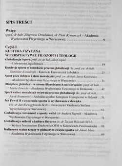 Kultura fizyczna a globalizacja