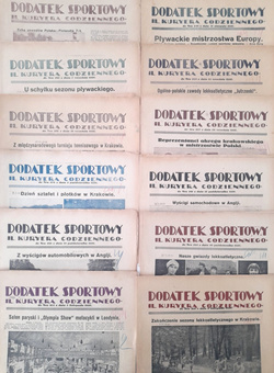 Dodatek Sportowy Ilustrowanego Kuryera Codziennego - 19 numerów (sierpień-grudzień 1926)