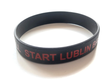 Opaska na rękę Start Lublin Basketball, czarna (produkt oficjalny)