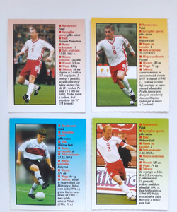 Karty Polscy piłkarze 1998-1999 - 12 sztuk (Bravo Sport)