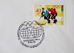 Koperty FDC 68. Sesja Międzynarodowego Komitetu Olimpijskiego Warszawa 1969 (Polska)