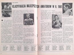 Miesięcznik Boks Rocznik 1962 (10 numerów, brak nr 10 i 11)