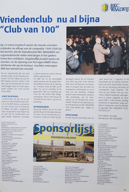 RKC Waalwijk. Oficjalny przewodnik na sezon 2001/2002 (Holandia)