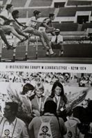 Pocztówka Teresa Nowakowa (lekkoatletyka) - Brązowa medalistka XI Mistrzostw Europy Rzym 1974