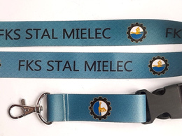 Smycz FKS Stal Mielec niebieska, dwustronna (produkt oficjalny)
