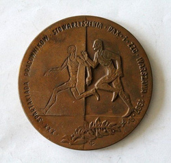 Medal KS Maraton Warszawa. XXX Spartakiada Pracowników Stowarzyszenia PAX i ZZC (1987)