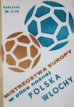 Program Mecz Polska - Włochy eliminacje Mistrzostw Europy (26.10.1975)