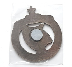 Magnes Widzew Łódź herb duży metalowy (produkt oficjalny)