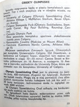 Calgary'88. XV Zimowe Igrzyska Olimpijskie - Przewodnik