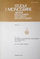 XL lat Akademii Wychowania Fizycznego we Wrocławiu 1946-1986