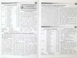 Programy meczowe FC Vysocina Jihlava 2011-2022, Czechy (10 numerów)