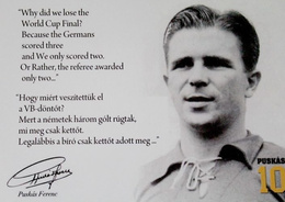Pocztówki Ferenc Puskas cytaty (4 sztuki)