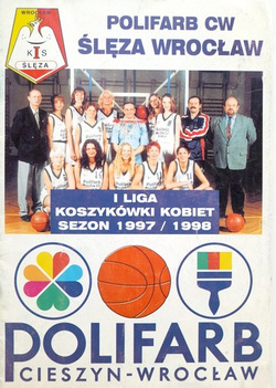 Informator Ślęza Wrocław. I liga koszykówki kobiet sezon 1997-1998