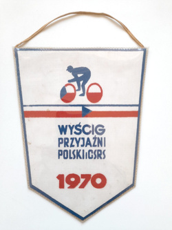Proporczyk Kolarski Wyścig Przyjaźni Polska - Czechosłowacja 1970