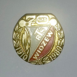 70 lat RTS Widzew Łódź pozłacana (lakier)