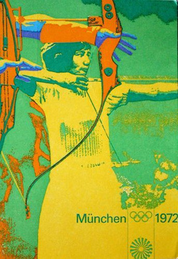 13 kart pocztowych oficjalne plakaty Igrzysk Olimpijskich Monachium 1972 ze stemplami FDC (Niemcy)