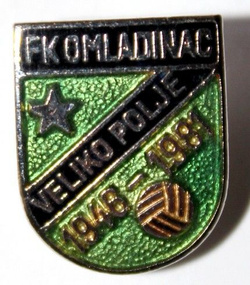 35 lat FK Omladinac Veliko Polje (emalia, z sygnaturą)