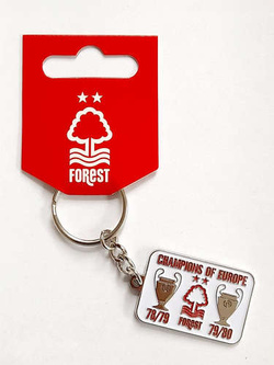 Brelok Nottingham Forest Mistrzowie Europy 1978-79 i 1979-80 (produkt oficjalny)