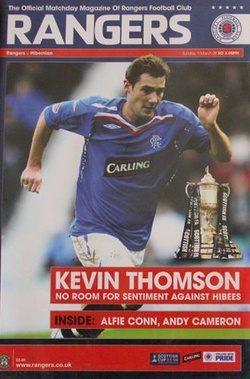 Program Glasgow Rangers - Hibernian Edynburg Puchar Szkocji (09.03.2008)