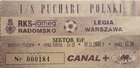 RKS FAMEG Radomsko - Legia Warszawa Puchar Polski (10.11.2001) 