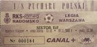 RKS FAMEG Radomsko - Legia Warszawa Puchar Polski (10.11.2001)