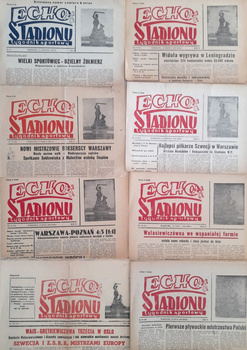 Tygodnik sportowy Echo Stadionu 1945-1946 (8 numerów)