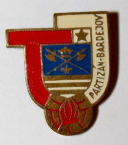 Odznaka TJ Partizan Bardejów (emalia)