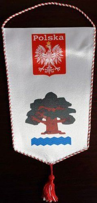 Proporczyk MUKS KOSA Konstancin Szkółka Piłkarska Romana Koseckiego