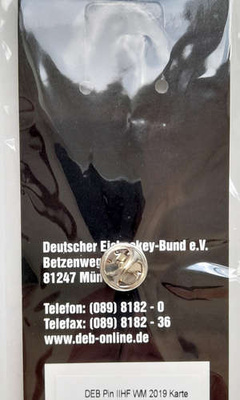 Odznaka Mistrzostwa Świata w hokeju na lodzie Słowacja 2019. Reprezentacja Niemiec (produkt oficjalny)